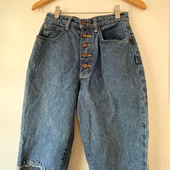 NWOT WeWoreThat vintage inspired mom jeans medium wash size 24 - Picture 4 of 7